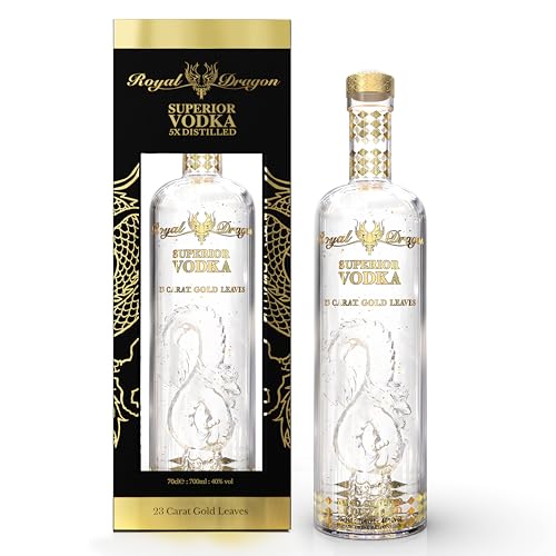 Royal Dragon Superior Wodka Imperial - mit 23 Karat Blattgold (1 x 0.7 l)