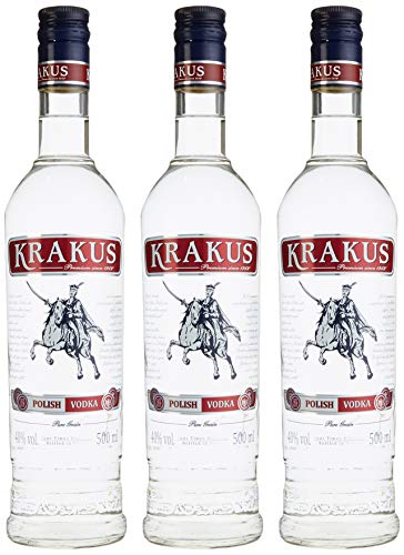 Polmos Wroclaw Krakus Wodka (3 x 0.5 l)