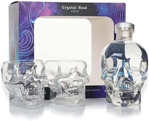 Crystal Head Vodka 0,7L in Geschenkbox mit 2 Gläsern