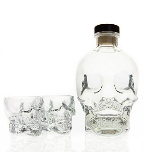 Crystal Head Vodka 0,7 Liter + 2 Totenkopf Gläser - 2