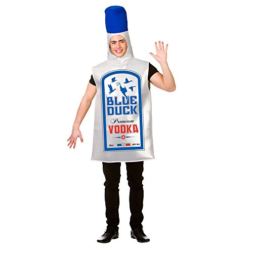 Blue Duck Vodka Bottle - Adult Costume Adult - One Size