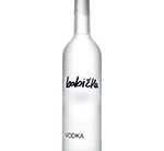 Babicka Vodka Eine ansprechende Vodkaflasche mit dem Namen "Babicka Vodka" vor einem neutralen Hintergrund.