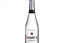 Camitz Vodka Eine stilvolle Vodkaflasche mit dem Namen "Camitz Vodka" vor einem neutralen Hintergrund.