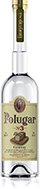 Polugar Vodka Eine markante Vodkaflasche mit dem Namen "Polugar Vodka" vor einem neutralen Hintergrund.