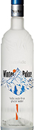 Eine stilvolle Vodkaflasche mit dem Namen "Winter Palace Vodka" vor einem eleganten Hintergrund.