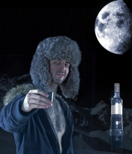 Prost, anstossen mit Vodka