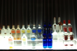 Wodkas in einer Bar