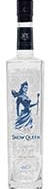 Snow Queen Vodka Flasche von Snow Queen Vodka vor einem weißen Hintergrund.
