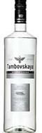 Tambovskaya Vodka Flasche von Tambovskaya Vodka vor einem weißen Hintergrund.